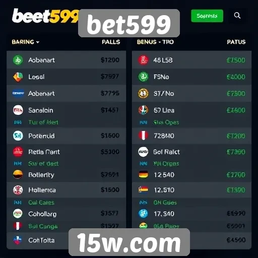 Comparação de bônus oferecidos pelo bet599